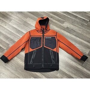 STORMR Mens Strykr Neoprene Jacket, Orange/Black, Size Medium
